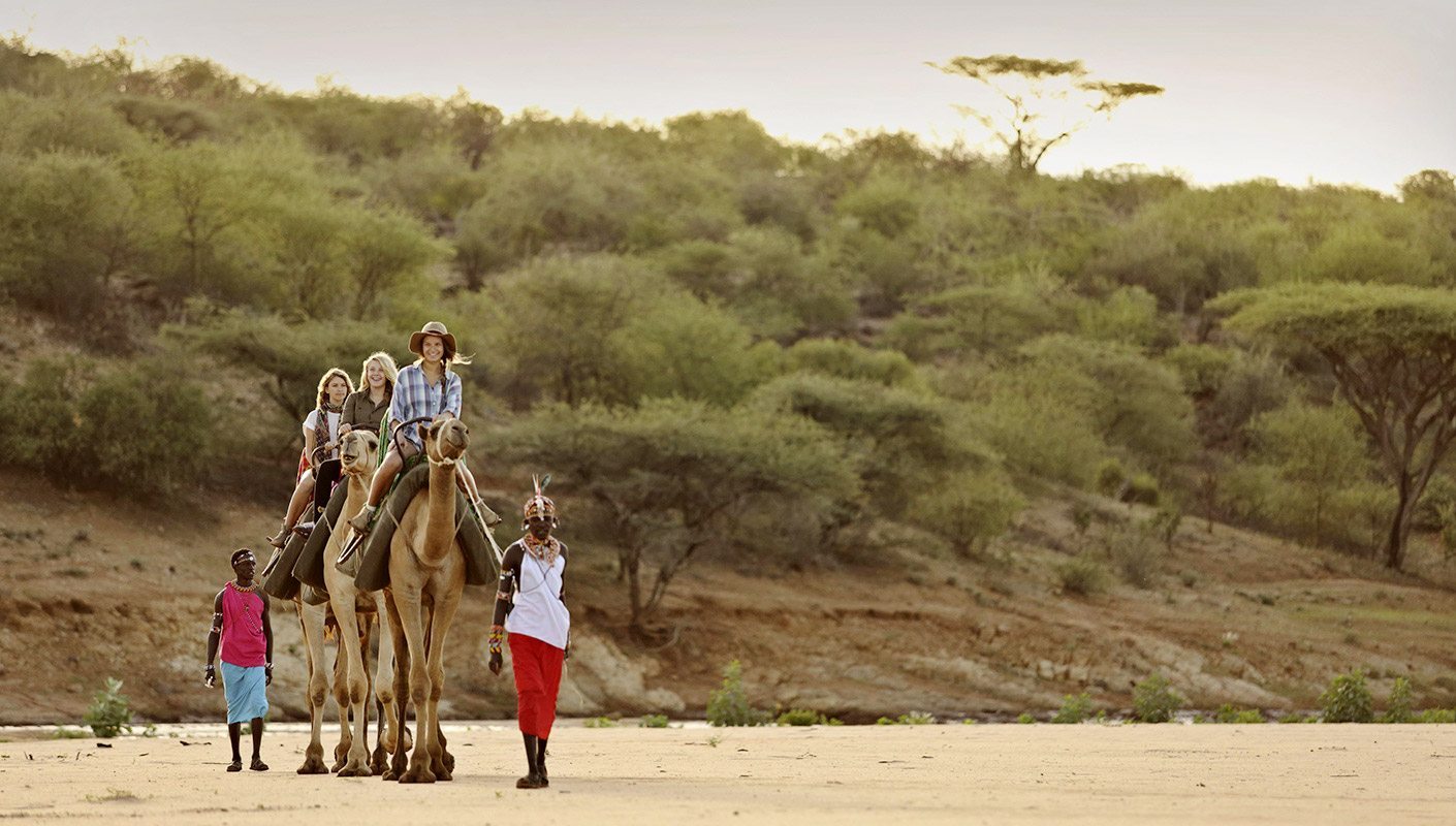 Camel trekking in Northern Kenya in July