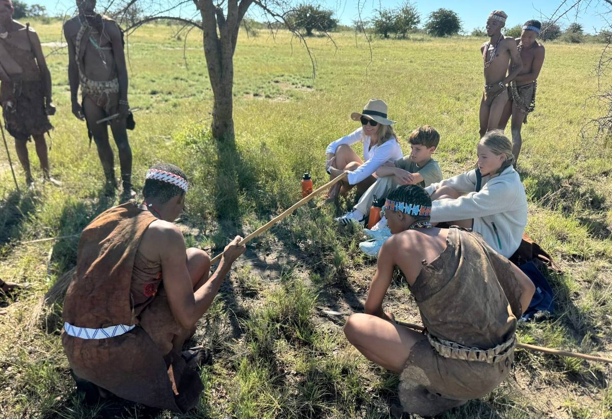 A morning with the San Bushmen in Botswana